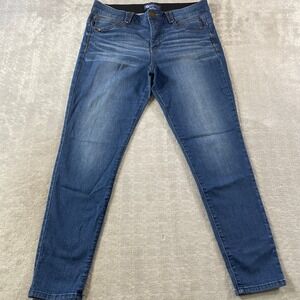 Democracy Jeans Absolution Womens 14  Blue Skinny Stretch Denim Mom Preppy